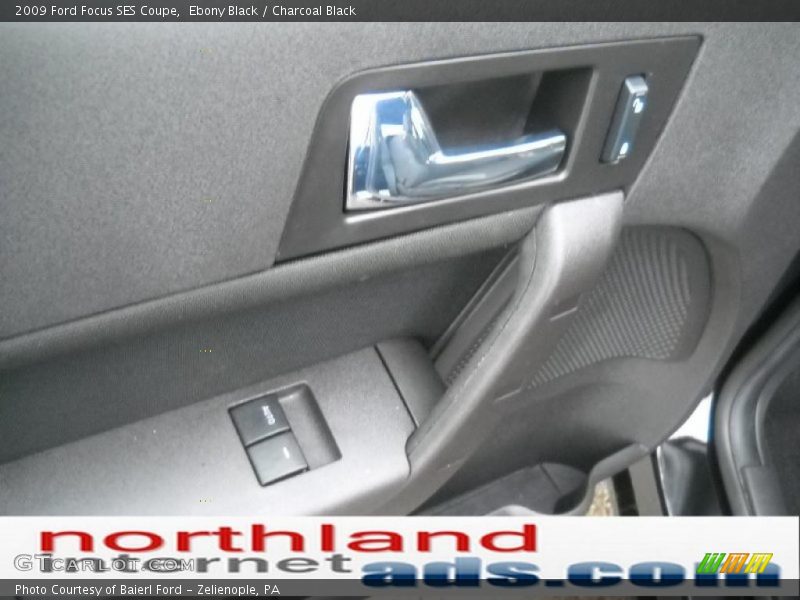 Ebony Black / Charcoal Black 2009 Ford Focus SES Coupe