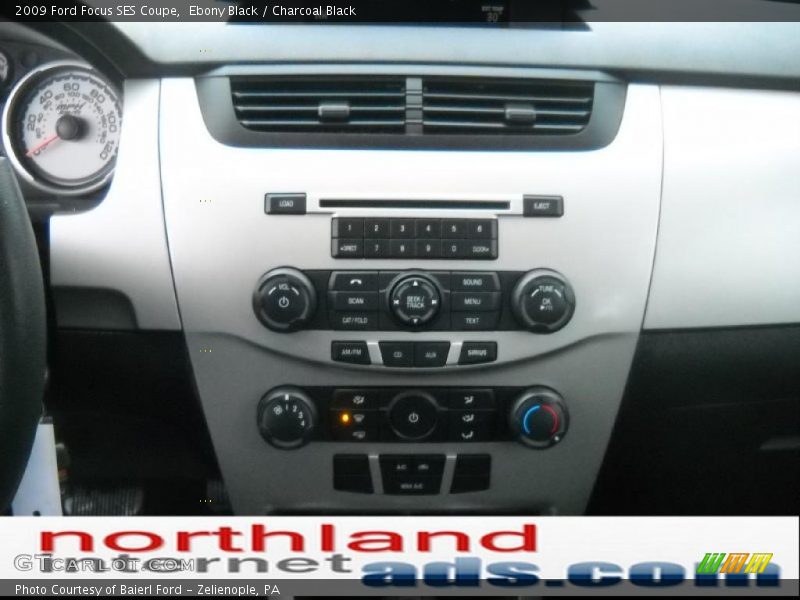 Ebony Black / Charcoal Black 2009 Ford Focus SES Coupe
