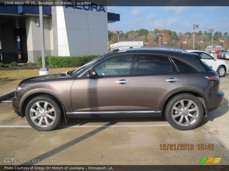 Beryllium 16 Metallic / Graphite 2008 Infiniti FX 35