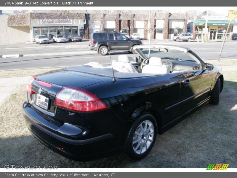 Black / Parchment 2004 Saab 9-3 Arc Convertible