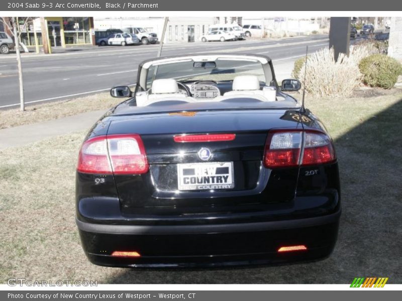 Black / Parchment 2004 Saab 9-3 Arc Convertible