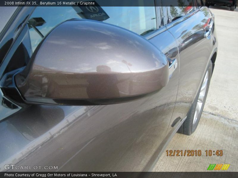 Beryllium 16 Metallic / Graphite 2008 Infiniti FX 35