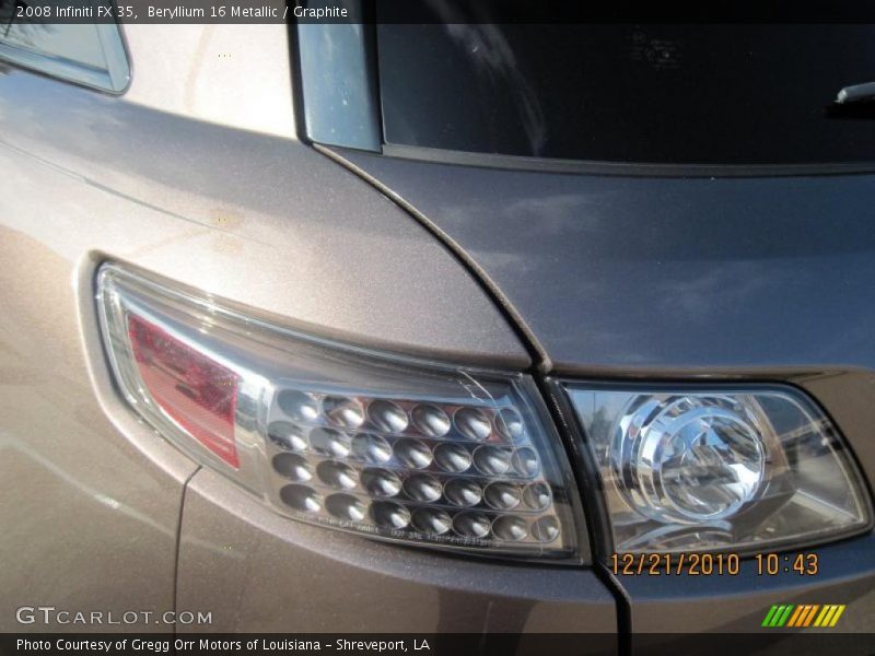 Beryllium 16 Metallic / Graphite 2008 Infiniti FX 35