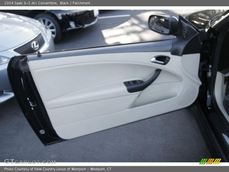 Black / Parchment 2004 Saab 9-3 Arc Convertible