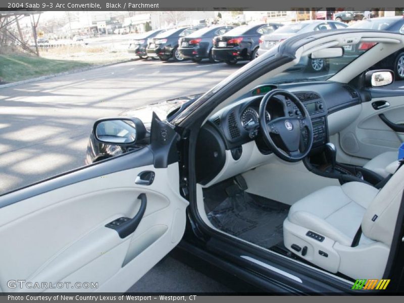 Black / Parchment 2004 Saab 9-3 Arc Convertible