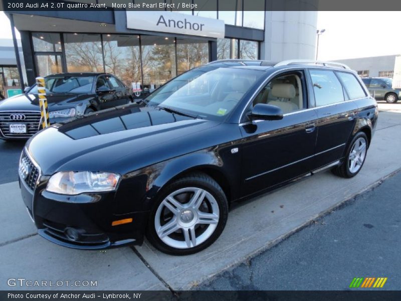 Moro Blue Pearl Effect / Beige 2008 Audi A4 2.0T quattro Avant