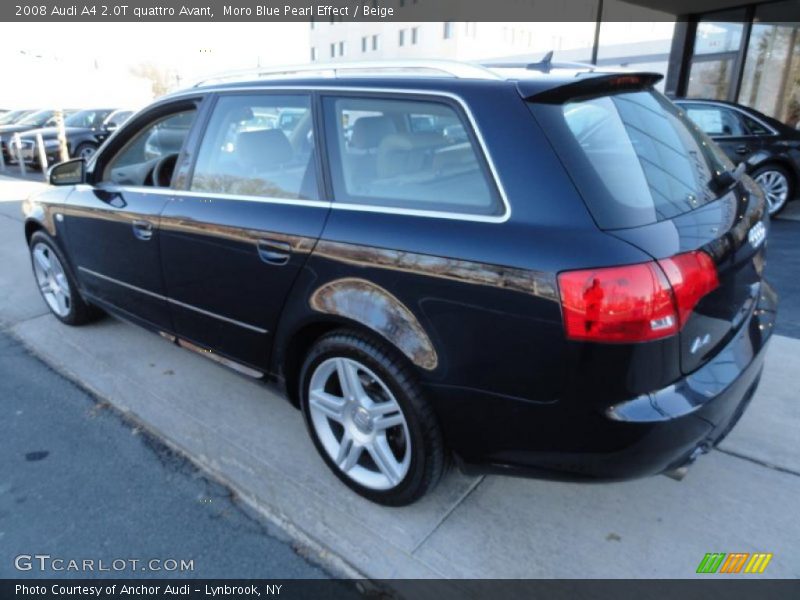 Moro Blue Pearl Effect / Beige 2008 Audi A4 2.0T quattro Avant