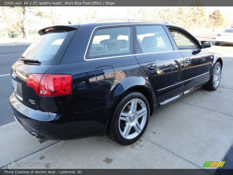 Moro Blue Pearl Effect / Beige 2008 Audi A4 2.0T quattro Avant