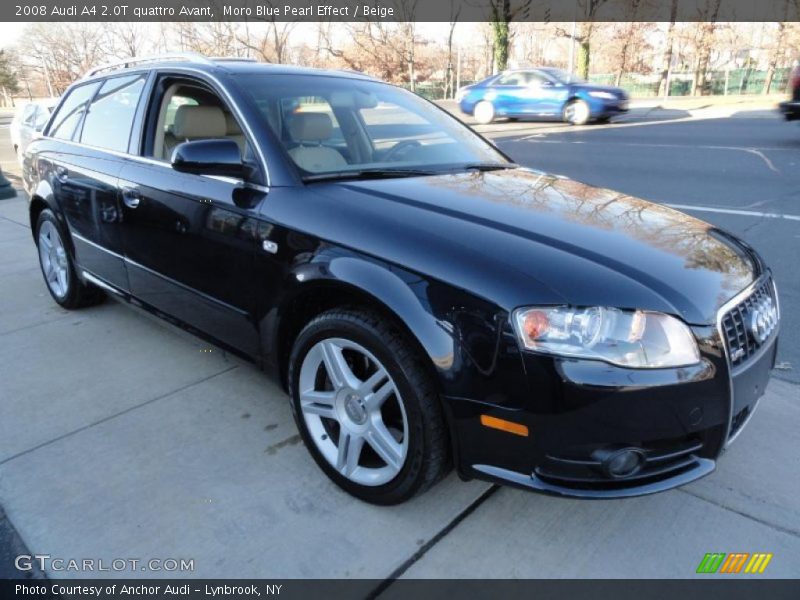 Moro Blue Pearl Effect / Beige 2008 Audi A4 2.0T quattro Avant