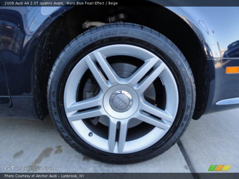Moro Blue Pearl Effect / Beige 2008 Audi A4 2.0T quattro Avant