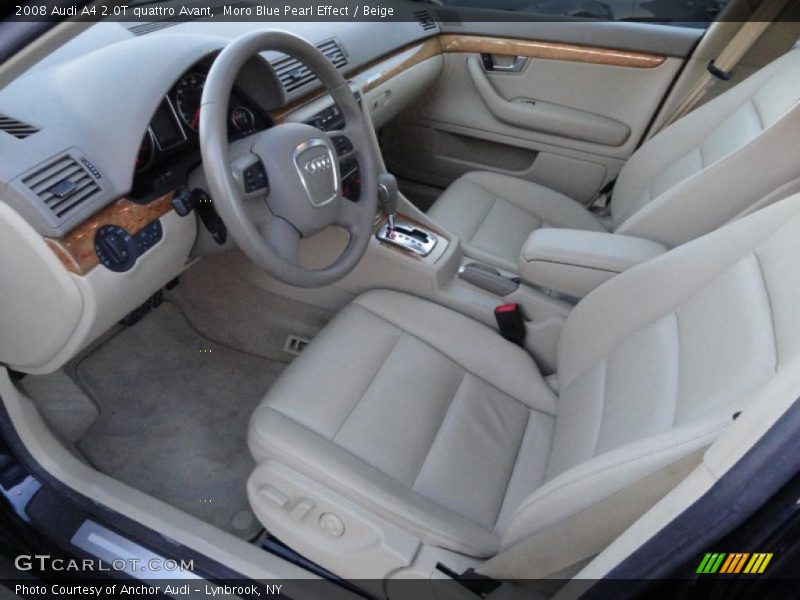 Beige Interior - 2008 A4 2.0T quattro Avant 