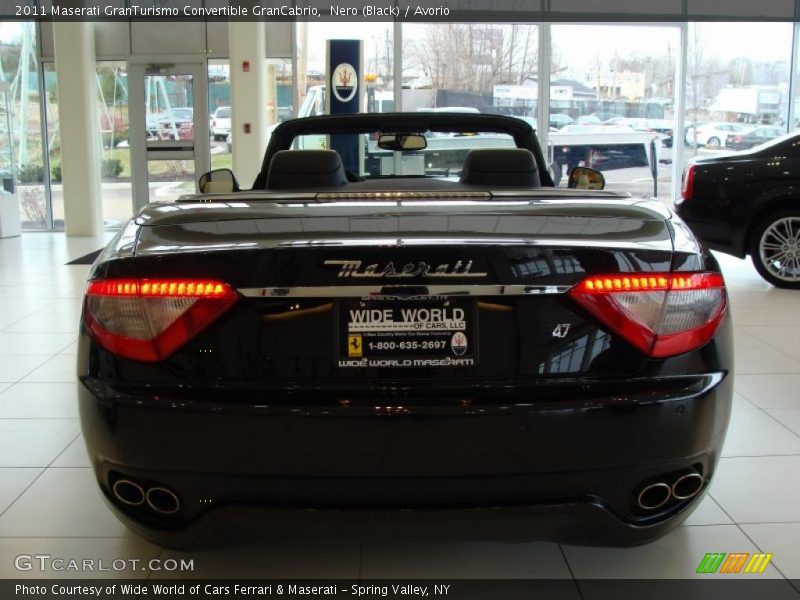 Nero (Black) / Avorio 2011 Maserati GranTurismo Convertible GranCabrio