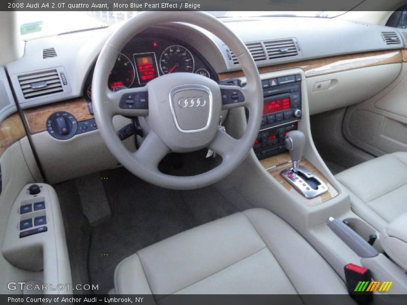 Moro Blue Pearl Effect / Beige 2008 Audi A4 2.0T quattro Avant