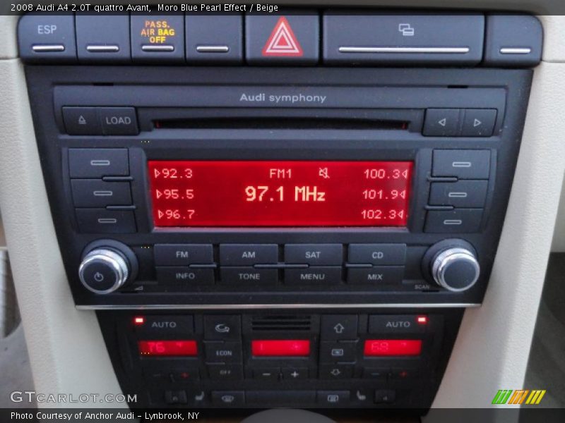 Controls of 2008 A4 2.0T quattro Avant