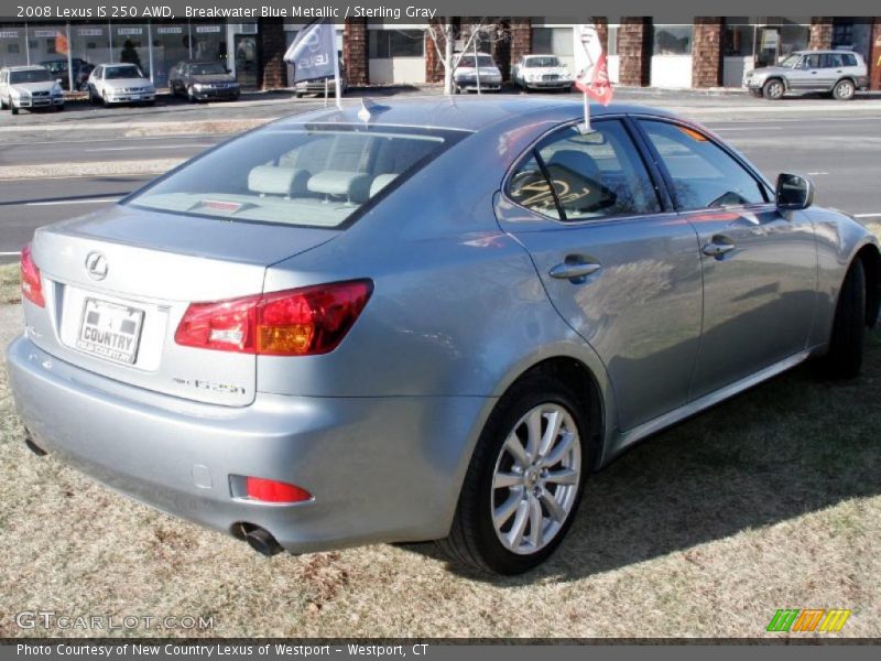 Breakwater Blue Metallic / Sterling Gray 2008 Lexus IS 250 AWD