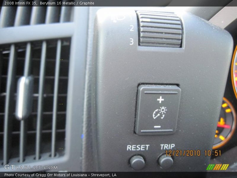 Beryllium 16 Metallic / Graphite 2008 Infiniti FX 35