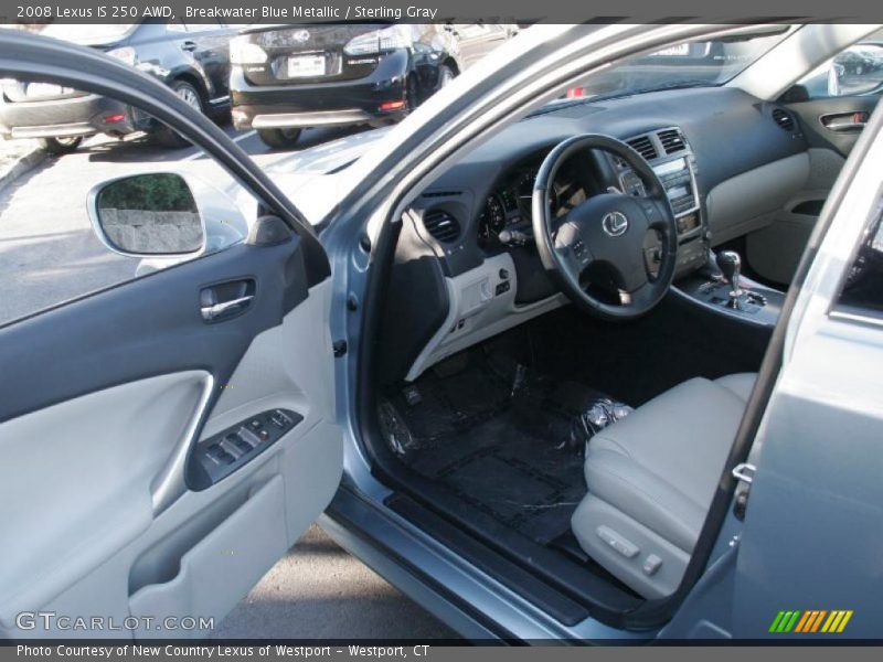 Breakwater Blue Metallic / Sterling Gray 2008 Lexus IS 250 AWD