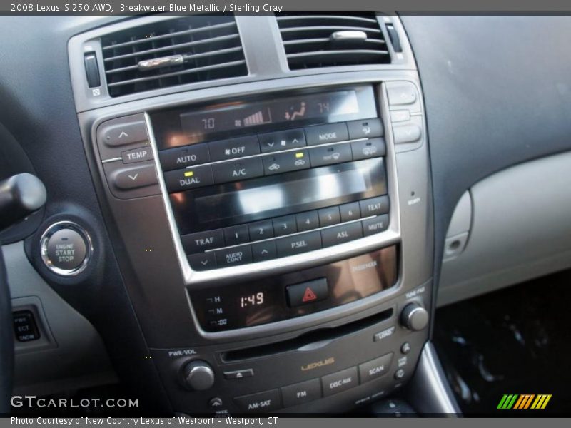 Breakwater Blue Metallic / Sterling Gray 2008 Lexus IS 250 AWD