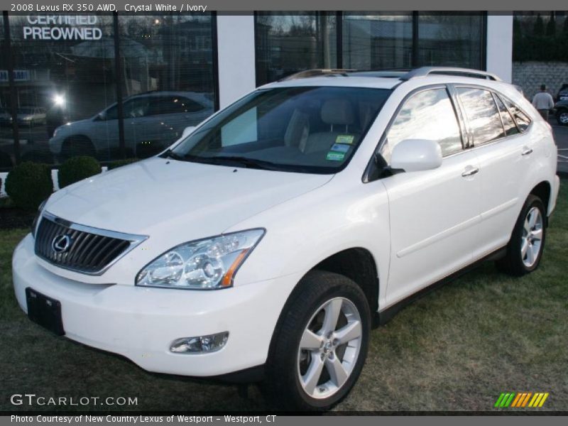 Crystal White / Ivory 2008 Lexus RX 350 AWD