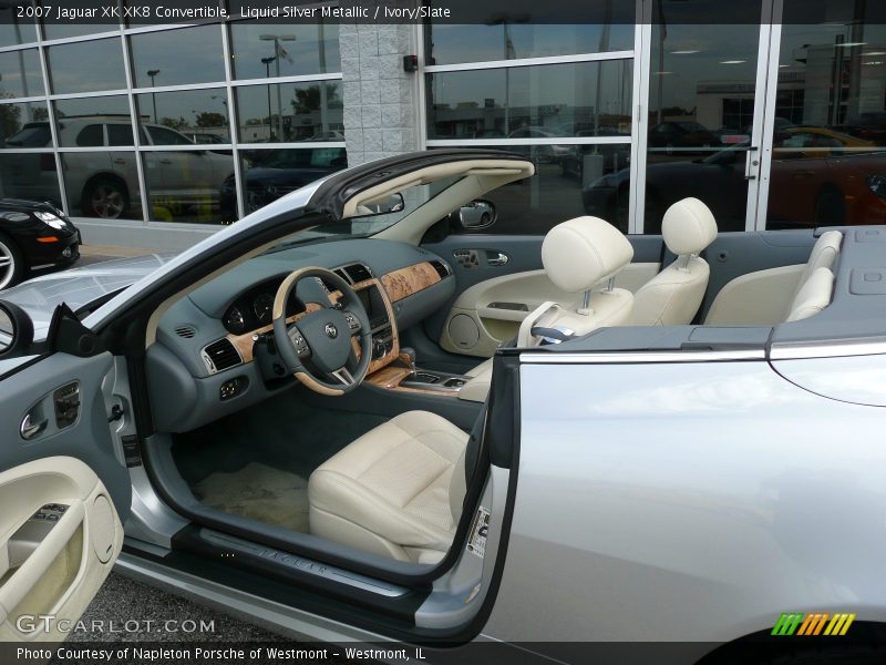 Liquid Silver Metallic / Ivory/Slate 2007 Jaguar XK XK8 Convertible