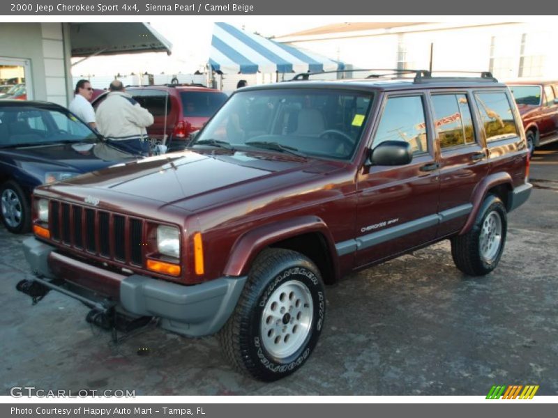 Sienna Pearl / Camel Beige 2000 Jeep Cherokee Sport 4x4