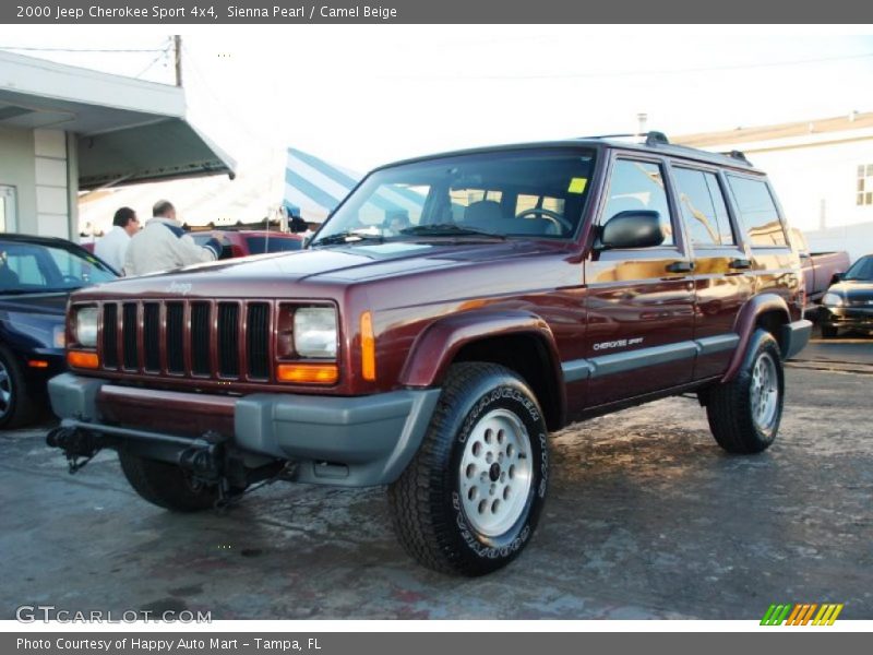 Sienna Pearl / Camel Beige 2000 Jeep Cherokee Sport 4x4