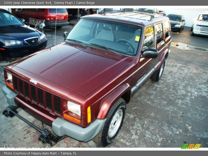 Sienna Pearl / Camel Beige 2000 Jeep Cherokee Sport 4x4