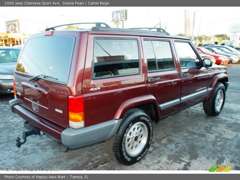 Sienna Pearl / Camel Beige 2000 Jeep Cherokee Sport 4x4