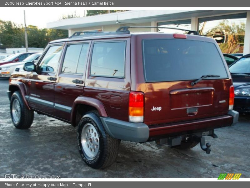 Sienna Pearl / Camel Beige 2000 Jeep Cherokee Sport 4x4