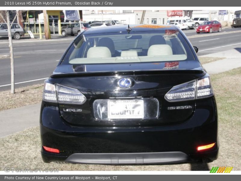Obsidian Black / Gray 2010 Lexus HS 250h Hybrid Premium
