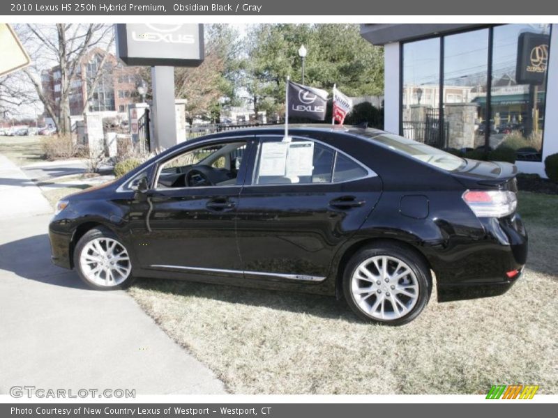 Obsidian Black / Gray 2010 Lexus HS 250h Hybrid Premium
