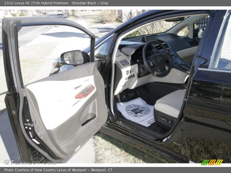 Obsidian Black / Gray 2010 Lexus HS 250h Hybrid Premium