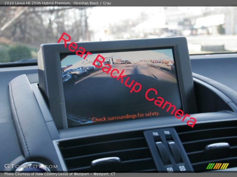 Obsidian Black / Gray 2010 Lexus HS 250h Hybrid Premium