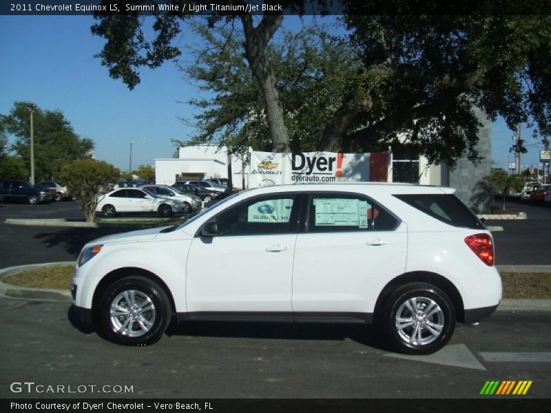 Summit White / Light Titanium/Jet Black 2011 Chevrolet Equinox LS