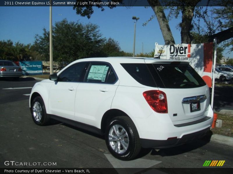 Summit White / Light Titanium/Jet Black 2011 Chevrolet Equinox LS