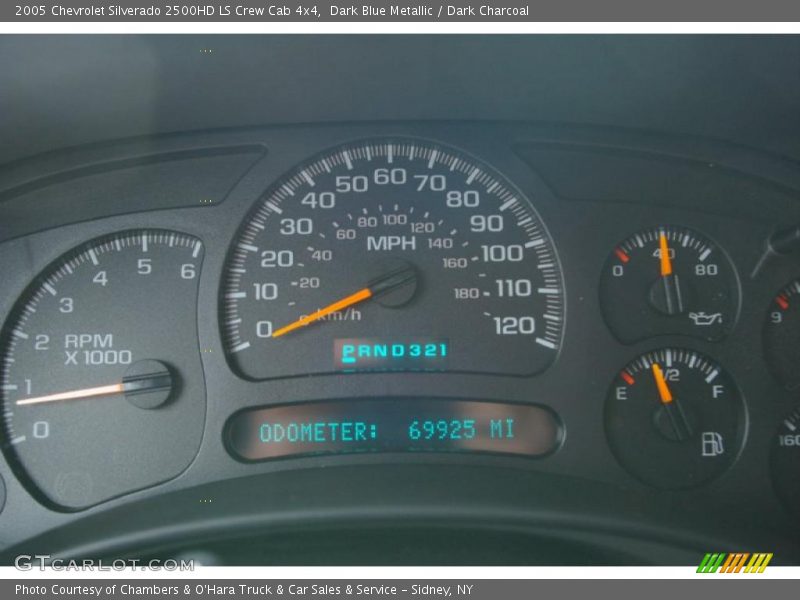 Dark Blue Metallic / Dark Charcoal 2005 Chevrolet Silverado 2500HD LS Crew Cab 4x4
