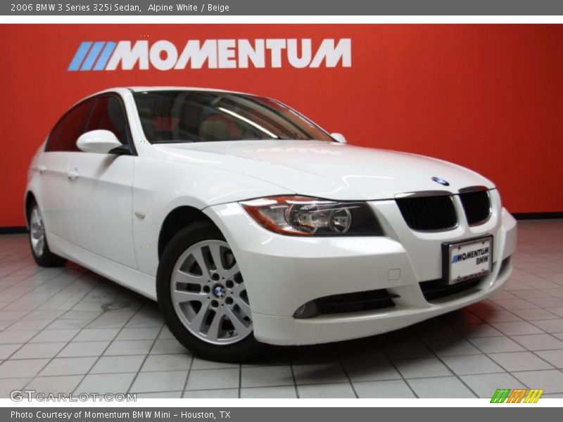 Alpine White / Beige 2006 BMW 3 Series 325i Sedan