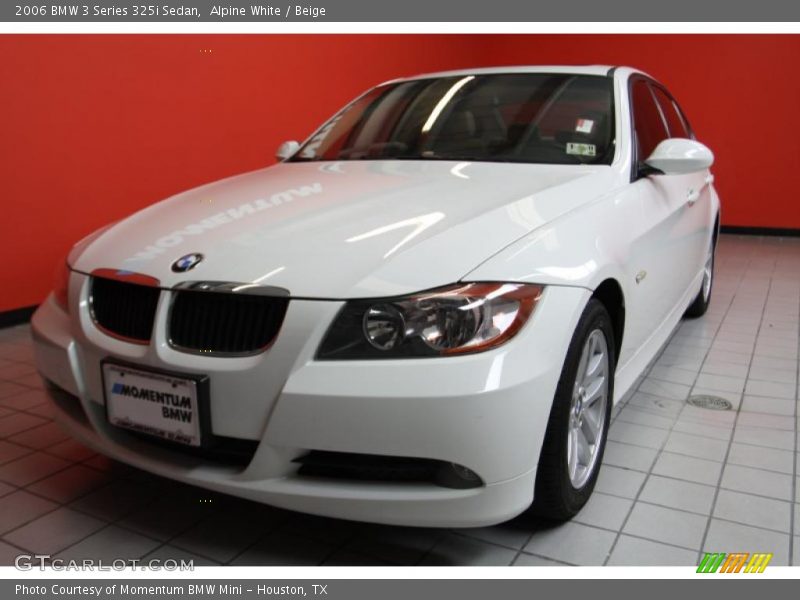 Alpine White / Beige 2006 BMW 3 Series 325i Sedan