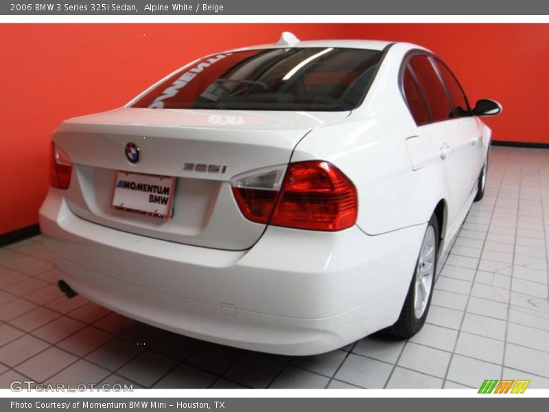 Alpine White / Beige 2006 BMW 3 Series 325i Sedan