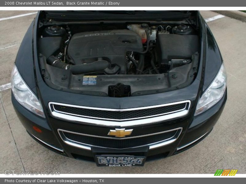 Black Granite Metallic / Ebony 2008 Chevrolet Malibu LT Sedan