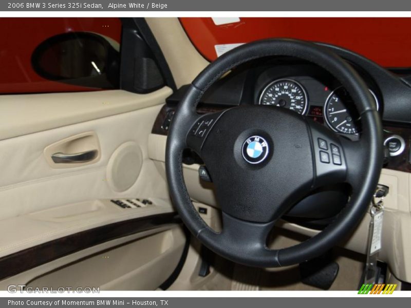 Alpine White / Beige 2006 BMW 3 Series 325i Sedan