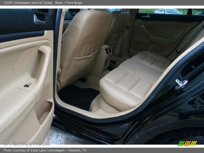 Black / Pure Beige 2008 Volkswagen Jetta SE Sedan