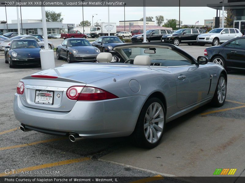 Liquid Silver Metallic / Ivory/Slate 2007 Jaguar XK XK8 Convertible