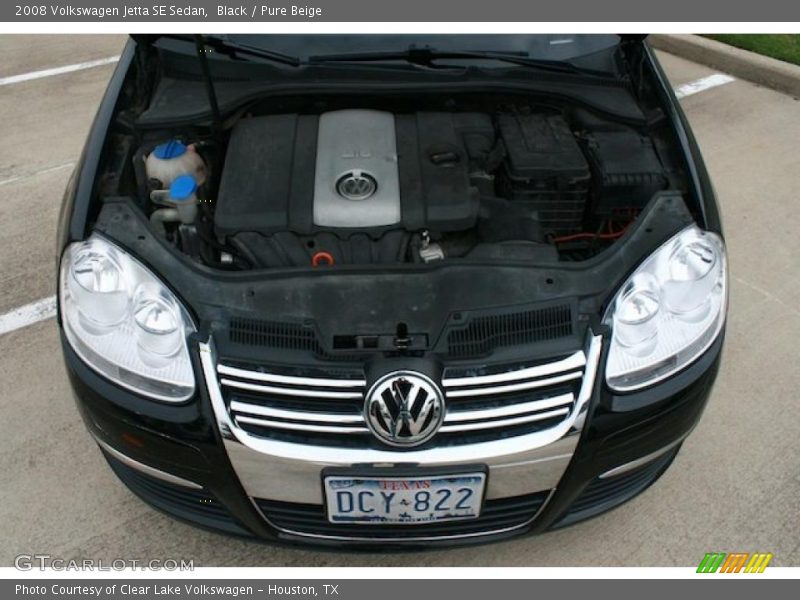 Black / Pure Beige 2008 Volkswagen Jetta SE Sedan