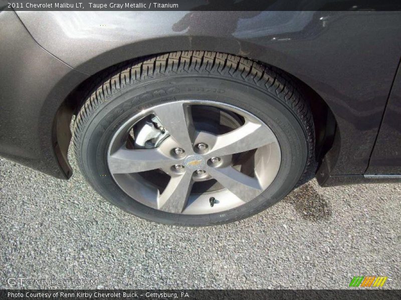 Taupe Gray Metallic / Titanium 2011 Chevrolet Malibu LT