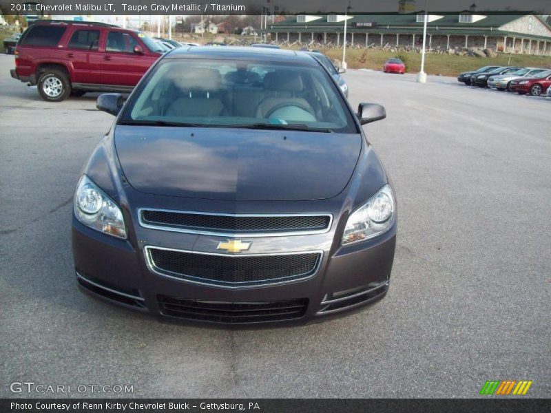 Taupe Gray Metallic / Titanium 2011 Chevrolet Malibu LT