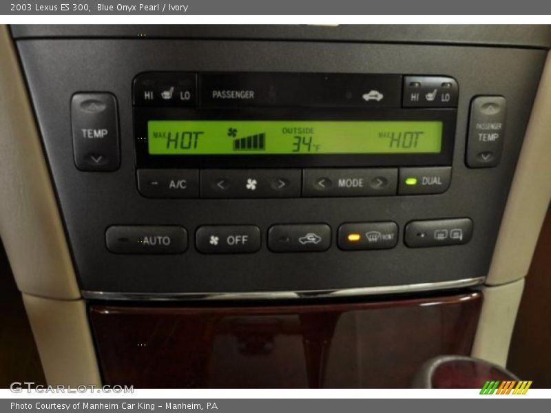 Blue Onyx Pearl / Ivory 2003 Lexus ES 300