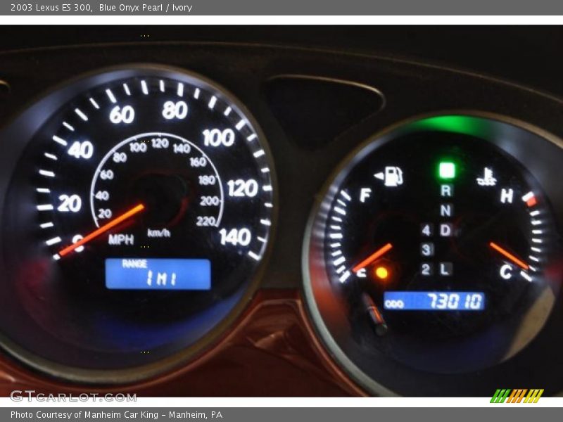 Blue Onyx Pearl / Ivory 2003 Lexus ES 300