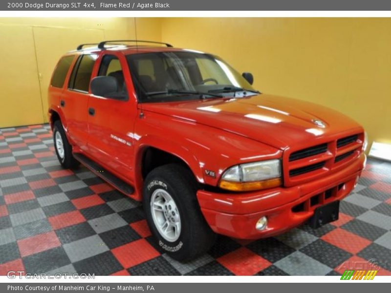 Flame Red / Agate Black 2000 Dodge Durango SLT 4x4