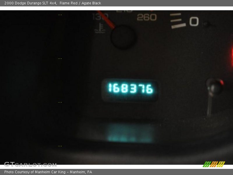 Flame Red / Agate Black 2000 Dodge Durango SLT 4x4